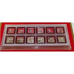 12 PCE ELECTROPLATED COIN SET