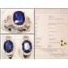Image 1 : #5-STERLING SILVER SAPPHIRE EARRING&RING SET WITH