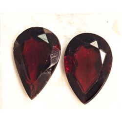 #10-GENUINE GARNET PEAR SHAPED GEMSTONES