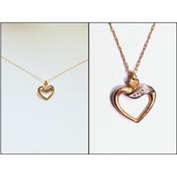 #17-10KT YELLOW GOLD DIAMOND NECKLACE WITH COA