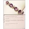 Image 1 : #34-STERLING SILVER AMETHYST BRACELET WITH COA