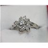 Image 1 : STERLING SILVER CZ RING - SIZE 8.5