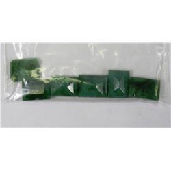 NATURAL GREEN EMERALD - 6 PIECES 44.5CT