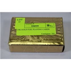 24K GOLD FOIL PLAYING CARDS