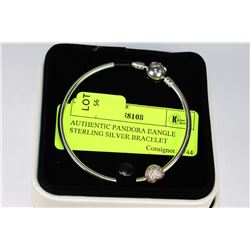 AUTHENTIC PANDORA BANGLE STERLING SILVER BRACELET