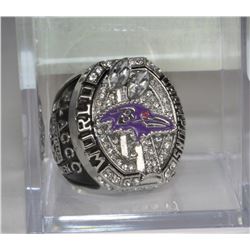 2012 BALTIMORE RAVENS GREY CUP REPLICA RING