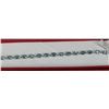 Image 1 : 10K WHITE GOLD TOPAZ BRACELET 10.07TCW