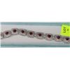 Image 1 : STERLING SILVER RHODIUM PLATED RUBY BRACELET WITH