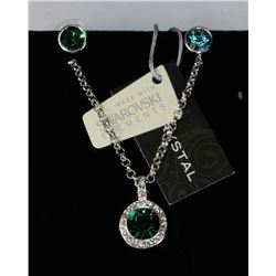 CUSTOM DESIGNED SWAROVSKI CRYSTAL  AND STERLING