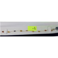 #2-14K GOLD SAPPHIRE(3.0CT)BRACELET