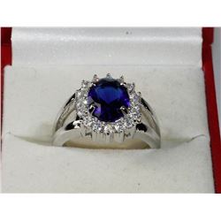 CUSTOM DESIGNED SAPPHIRE COLOR SWAROVSKI