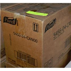 BOX OF 4-1.2L PURELL SANITIZER REFILL CARTRIDGES