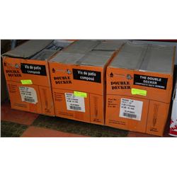 THREE CASES OF # 10- 2-1/2" DECK SCREWS