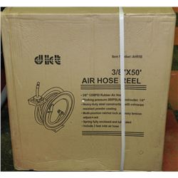 3/8" X 50' RUBBER AIR HOSE REEL