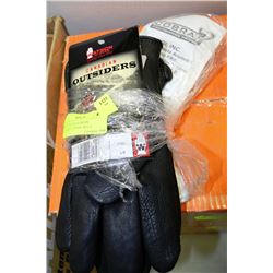 PAIR OF PREMIUM GRADE STEERHIDE GLOVES - SIZE L