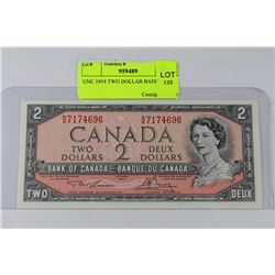 UNC 1954 TWO DOLLAR BANKNOTE