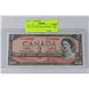 Image 1 : UNC 1954 TWO DOLLAR BANKNOTE