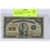 Image 1 : 1923 DOMINION OF CANADA 25 CENT SHINPLASTER