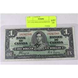 1937 ONE DOLLAR BANKNOTE