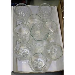 8 GOBLETS AND DECANTER