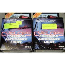 TWO COLLISION AVOIDANCE LIGHT