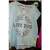 Image 1 : BRAND NEW VICTORIA SECRET PINK SZ L SHIRT - CYAN