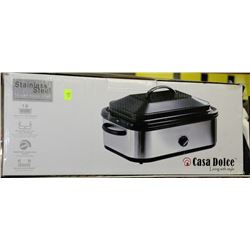 BRAND NEW CASA DOLCE STAINLESS STEEL ROASTER OVEN,