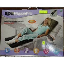 NEW SPA MASSAGE FULL BODY MAT WITH HEAT.INCLUDES