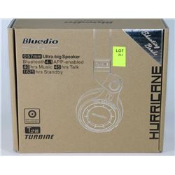 NEW RED BLUDIO WIRELESS BLUETOOTH HEADPHONES