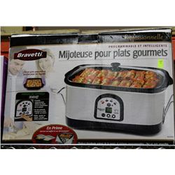 BRAND NEW BRAVETTI PROFESSIONAL SLOWCOOKER, 8QT