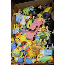 FLAT OF SIMPSONS COLLECTIBLES