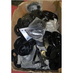 BOX FULL OF PLASTIC HOUSE NUMBERS