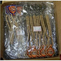 BOX WITH 96 NEW BEADED NECKLACES WITH PENDANTS