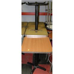 SET OF 5 COMMERCIAL GRADE RESTAURANT TABLES