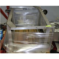 PALLET OF 2 ALUMINUM CARTS WITH WHEELS