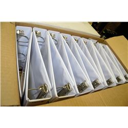 BOX OF 16 NEW BINDERS SIZE  2"X12"