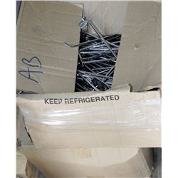 2 BOXES OF WAREHOUSE SHELVING SLAT WALL PEGS
