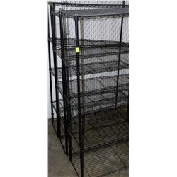 3 METAL SHELVING RACKS