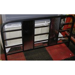 METAL CHECKPLATE HEADBOARD