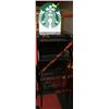 Image 1 : STARBUCKS METAL DISPLAY STAND