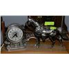 Image 1 : VINTAGE SNIDER HORSE CLOCK
