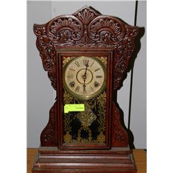 ANTIQUE 1920'S GINGERBREAD CLOCK