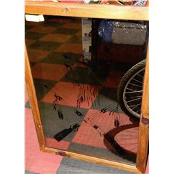 24" X 36" MIRRORED INDIAN WARRIOR