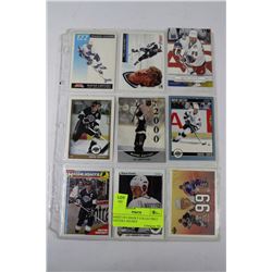 SHEET OF 9 HIGHLY COLLECTIBLE GRETZKY HOCKEY