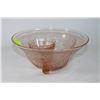 Image 1 : VINTAGE DEPRESSION GLASS BOWL,CUP AND SAUCER