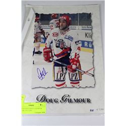 AUTOGRAPHED DOUG GILMOUR PICTURE, #631/2500