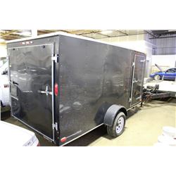 2007 BLACK UTILITY ENCLOSED TRAILER 14'X6'