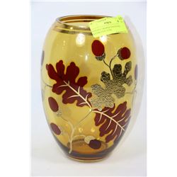 VINTAGE GRAZED GOLD GUILDED DECORATIVE VASE