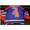 Image 1 : NEW REEBOK BLUE TAYLOR HALL OILERS JERSEY - 52