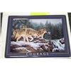 Image 1 : COURAGE WOLVES BY ROSEMARY MILLETTE PLATE